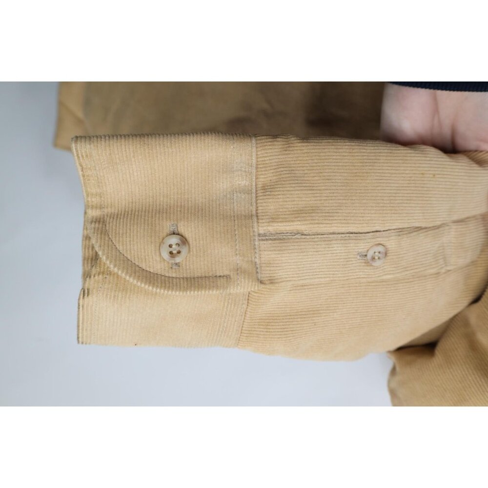 Vtg 70s Streetwear Mens Large Distressed Quilted Corduroy Shirt Jacket Jac Shirt - Picture 7 of 16
